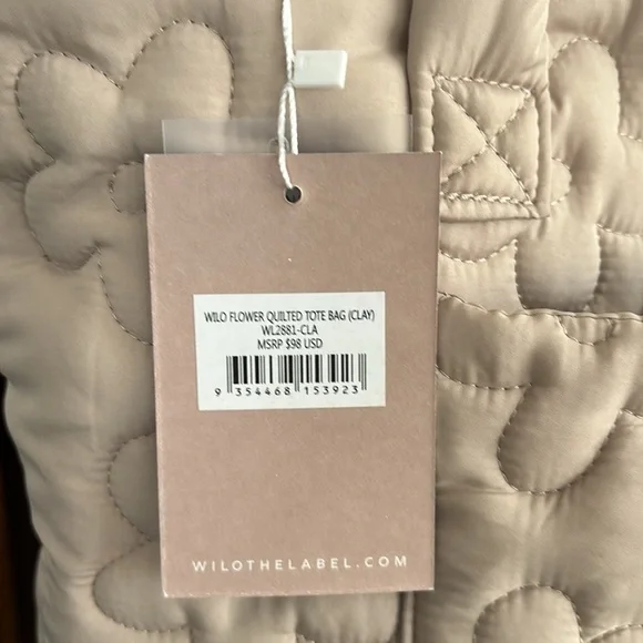 NWT Wilo the Label Floral Daisy Puffer Bag - Picture 9 of 16